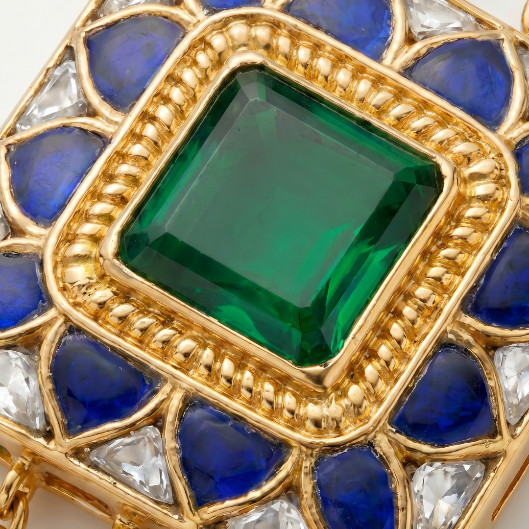 Wrist Goals — Kundan Meenakari Bracelet in Gold Plated Silver