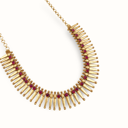 Front Row — Spike Fringe Haar in Gold Plated Silver