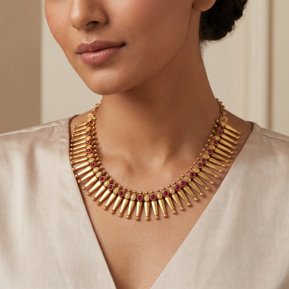 Front Row — Spike Fringe Haar in Gold Plated Silver