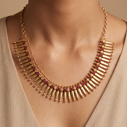 Front Row — Spike Fringe Haar in Gold Plated Silver