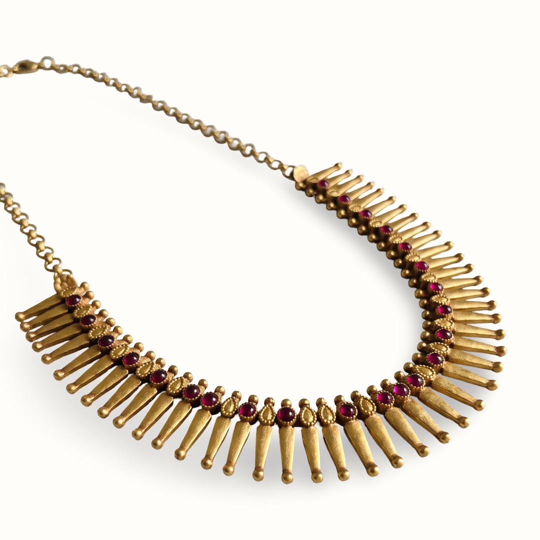 Front Row — Spike Fringe Haar in Gold Plated Silver