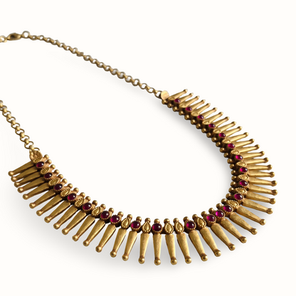 Front Row — Spike Fringe Haar in Gold Plated Silver