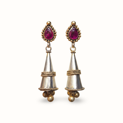 Stick With It — Kulfi Jhumka in Dual Tone Silver