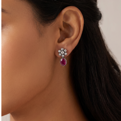 Nine Lives — Navratna Haar in Oxidised Silver