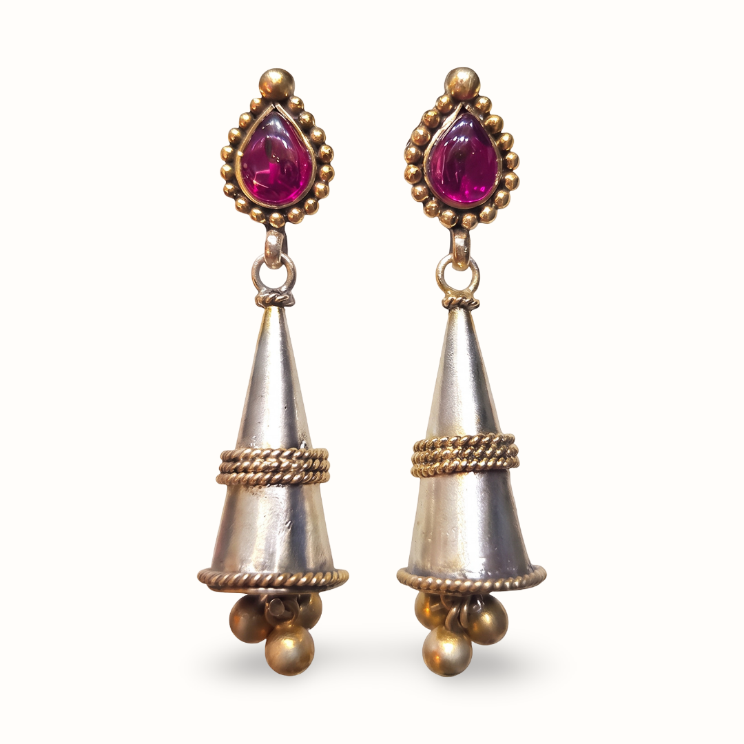 Stick With It — Kulfi Jhumka in Dual Tone Silver