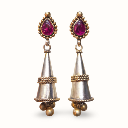 Stick With It — Kulfi Jhumka in Dual Tone Silver