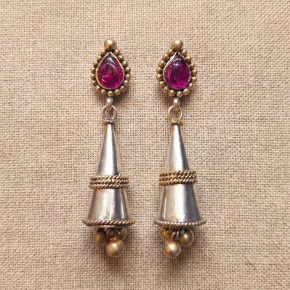 Stick With It — Kulfi Jhumka in Dual Tone Silver