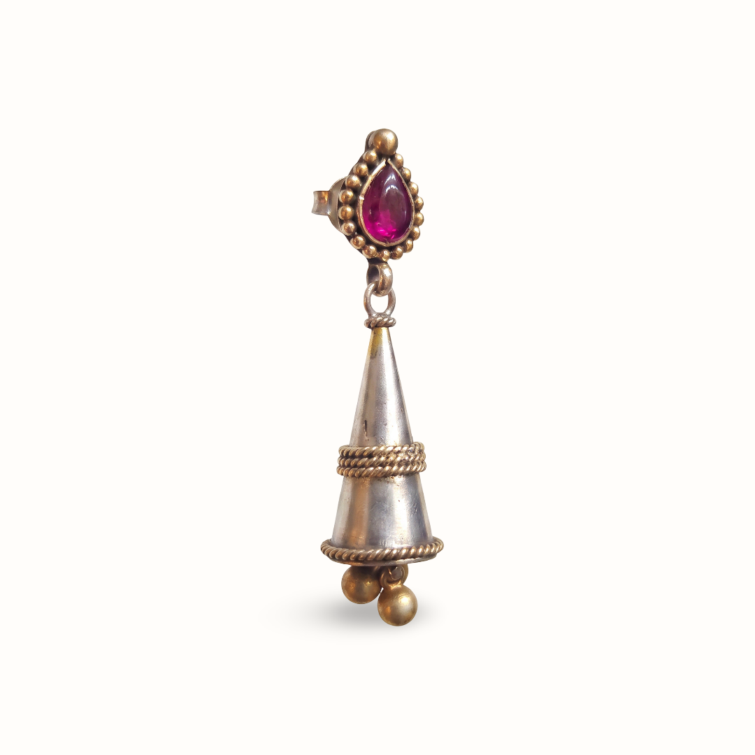 Stick With It — Kulfi Jhumka in Dual Tone Silver