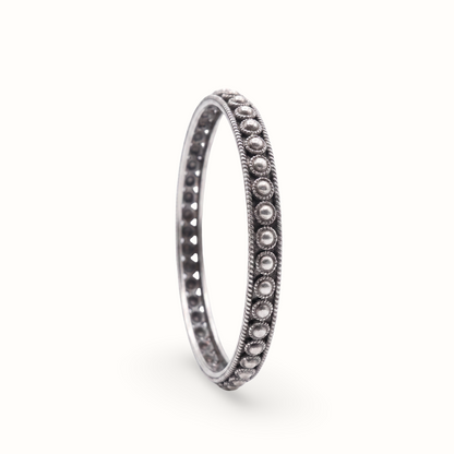 Dot Obsession — Boondi Kada in Oxidised Silver
